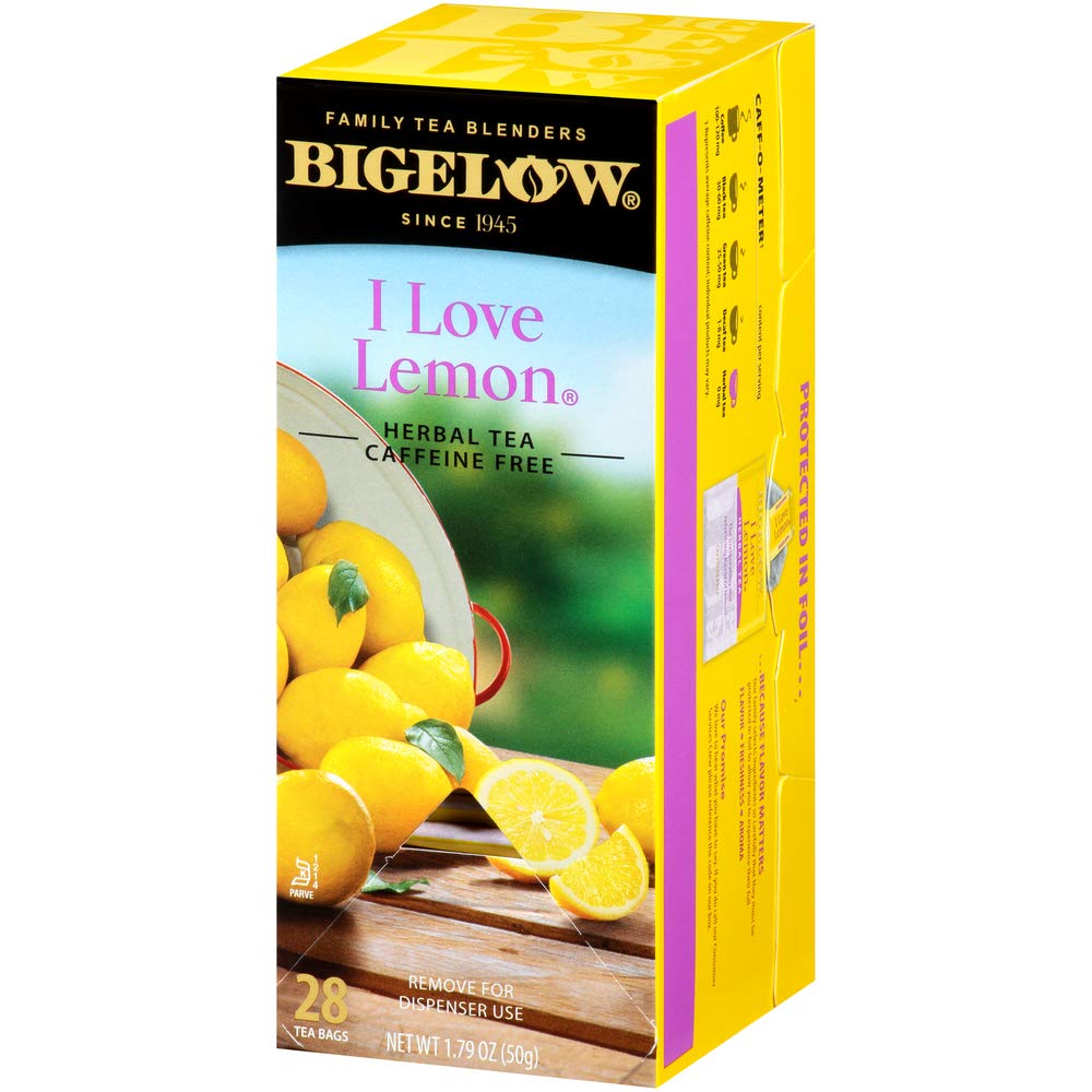 1410#B💔 Bigelow I Love Lemon Herbal Tea 28 sachets x 6/case