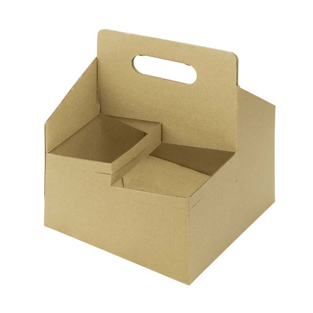 FOR-055153 Drink Carrier Kraft 4 cup, 200/case