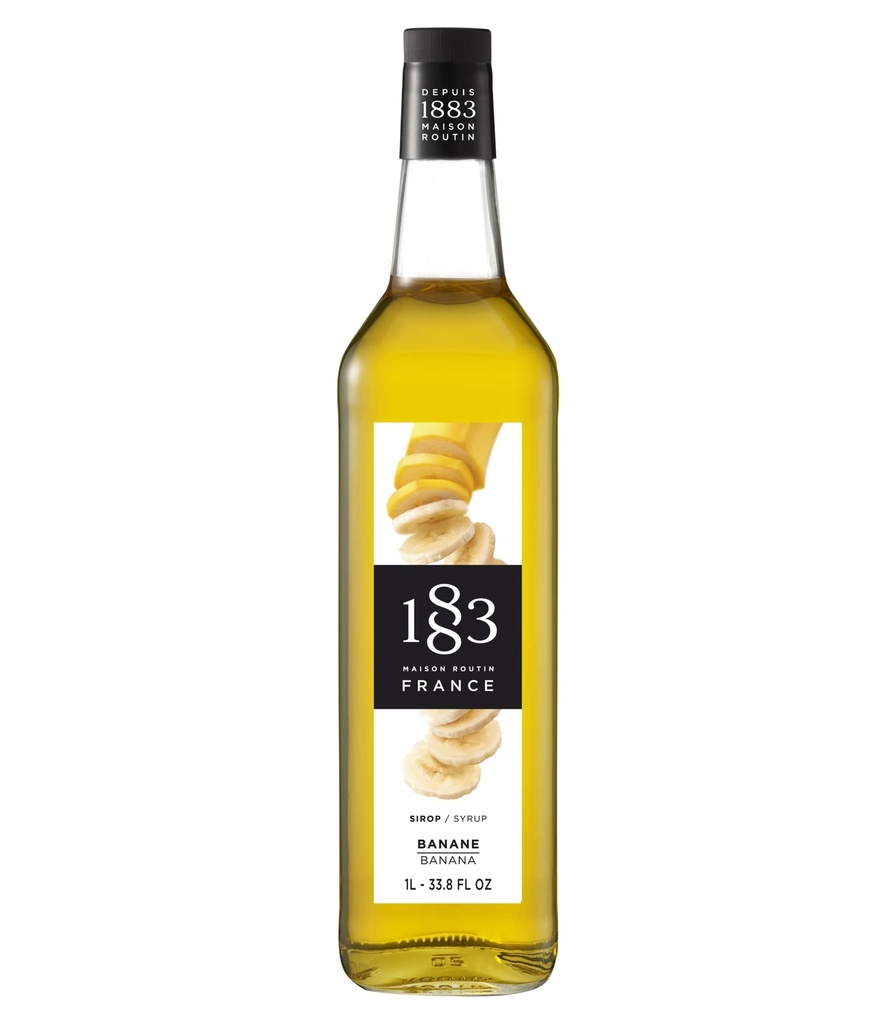 GH-186069#B 1883 Banana Syrup 1L  glass bottle