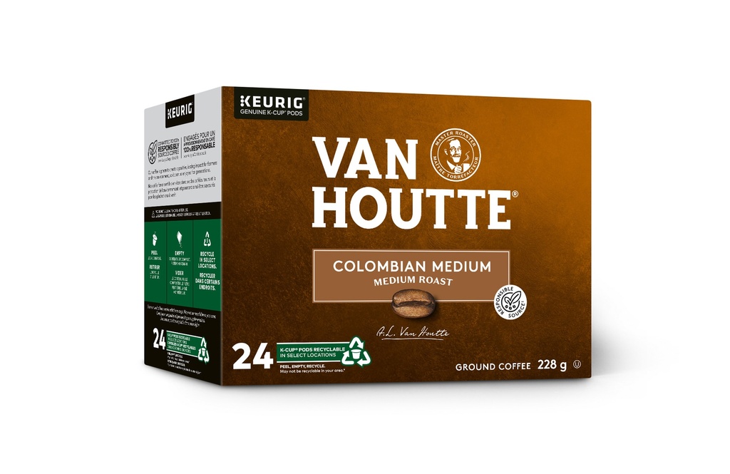 KG-40-33918#B💔 VH Colombian Med Kcups 24 boxes x 4/case