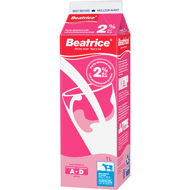 18584 2% Milk Carton 2L