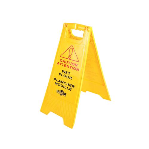 R3-J27700021#B💔 Bilingual Wet Floor Sign (Yellow)