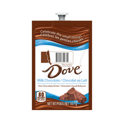 15289#B💔 Dove Hot Chocolate Flavia 18 Strips × 4/Case