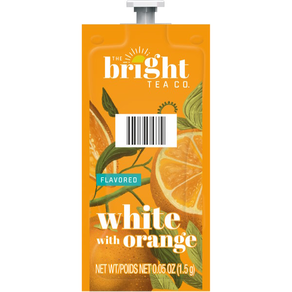 18014#B💔 Bright Tea White Orange Flavia 20/Strip