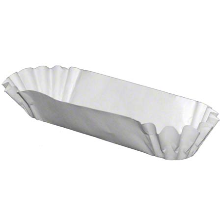 R3-173008505 TH50 8" White Medium Hot Dog Tray 500/pk
