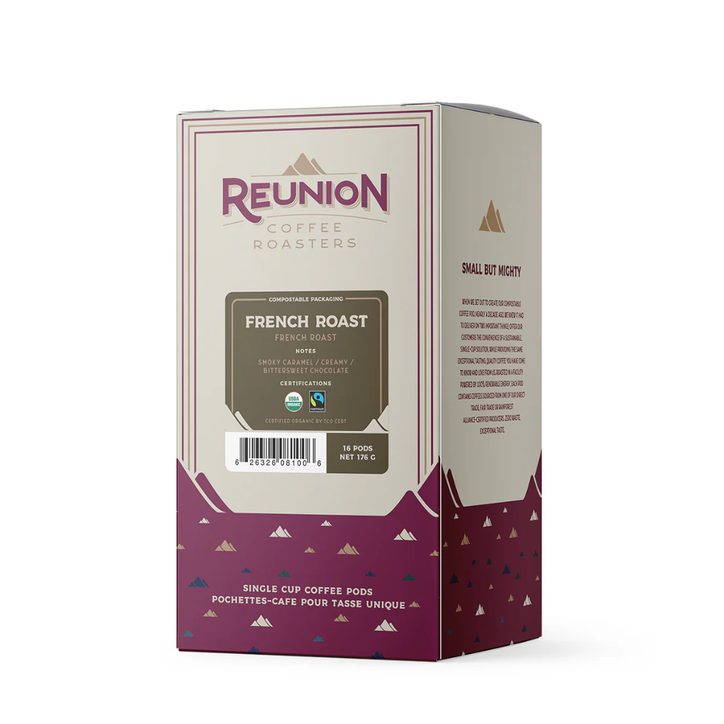 22420#B Reunion Xbold FTO French Roast Pods 16/box