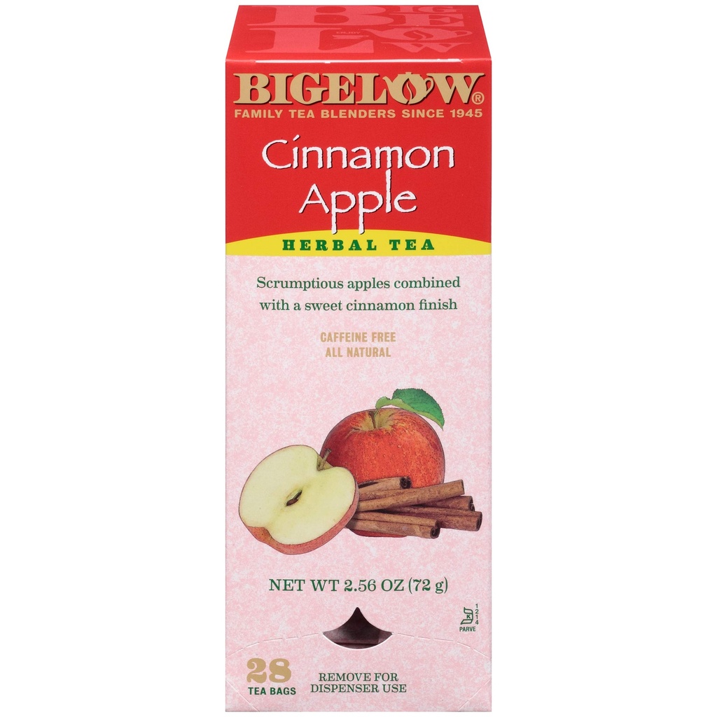 1605#B💔 Bigelow Apple Cinnamon Tea 28 sachets x 6/case