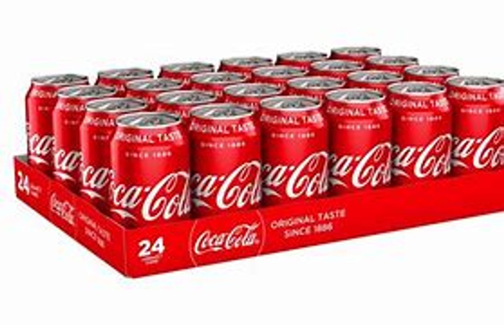 1004 Coca Cola 355ml Cans, 24/case