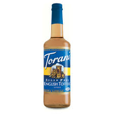 CC-340720#B Torani Sugar Free English Toffee 750ml