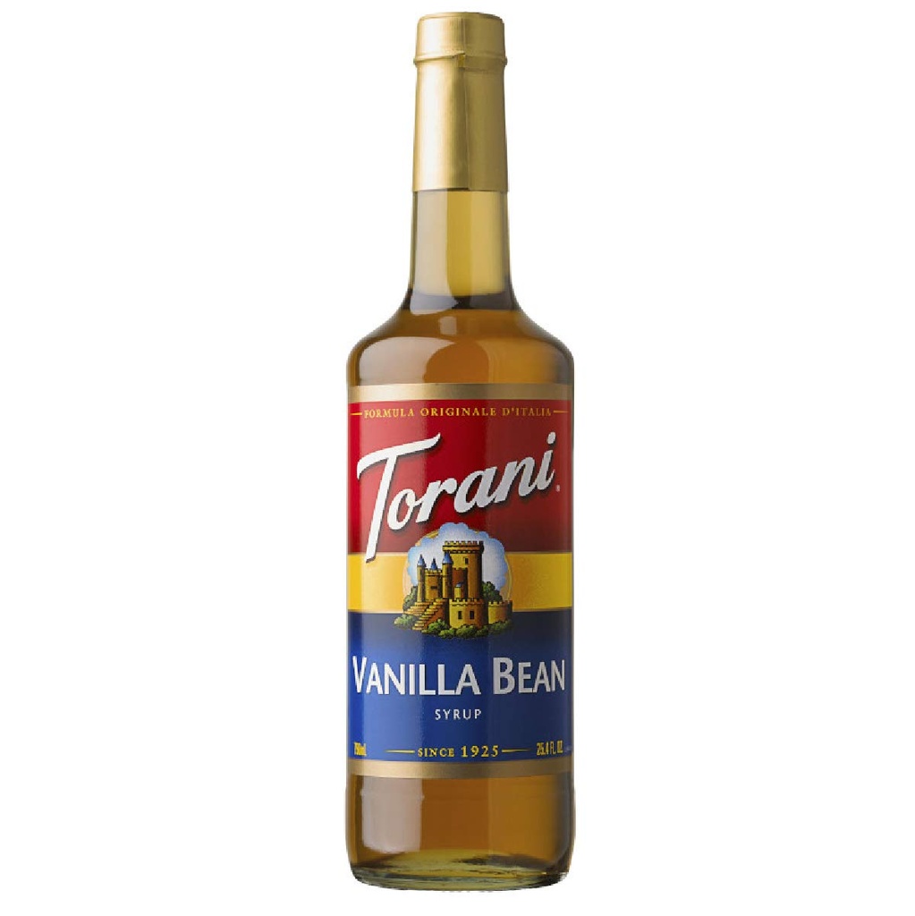 CC-340580#B Torani Vanilla Bean 750ml