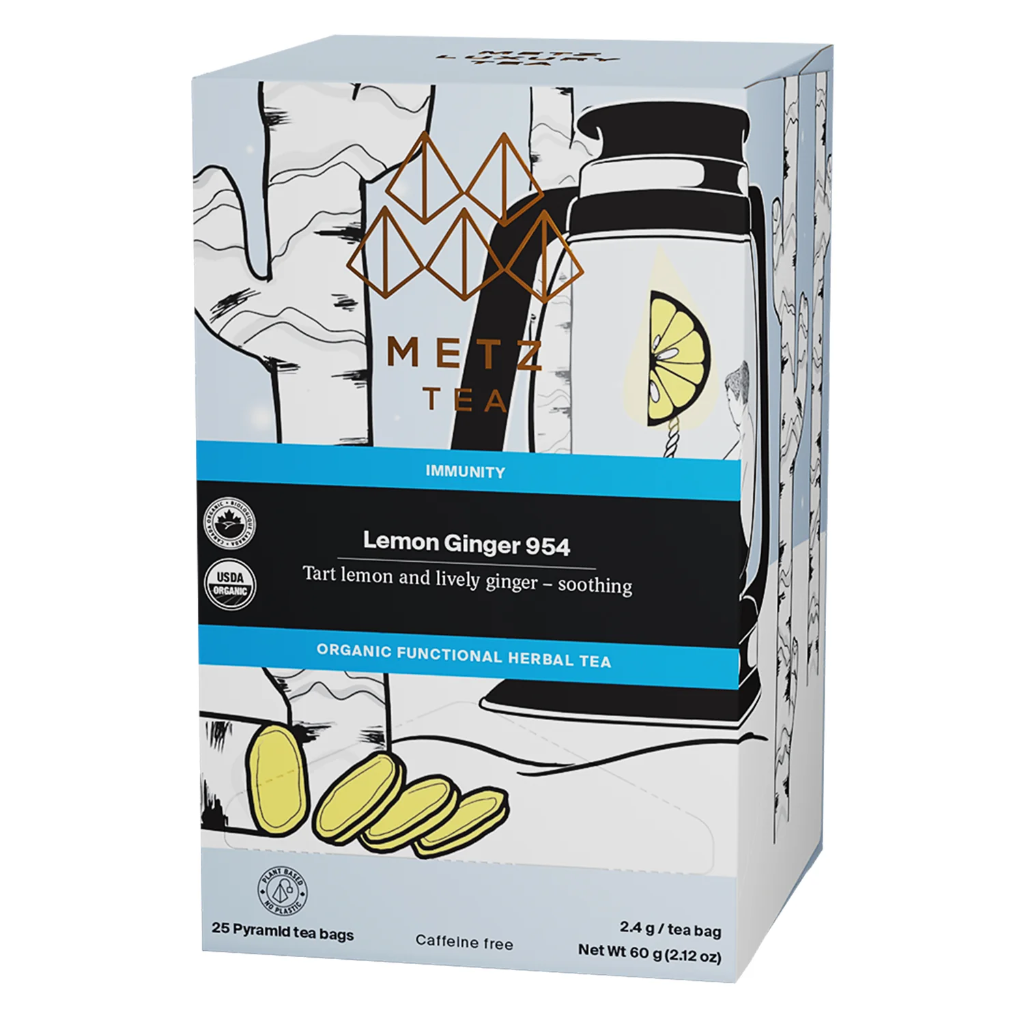 46337#B💔 Metz Luxury Tea Lemon Ginger 25/Box