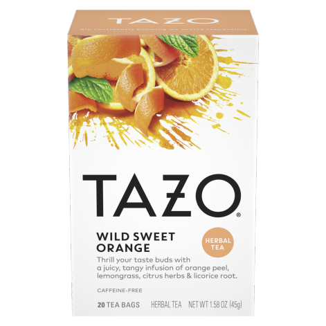 6780#B💔 Tazo Tea Wild Sweet Orange 20 sachets x 6/case