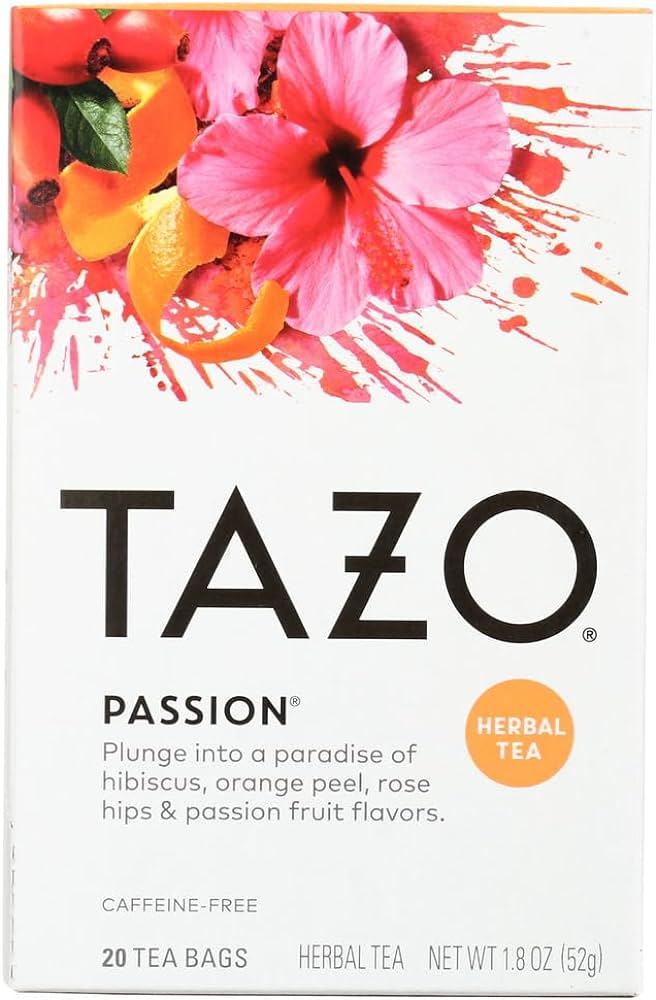 6781#B💔 Tazo Tea Passion 20 sachets x 6/case