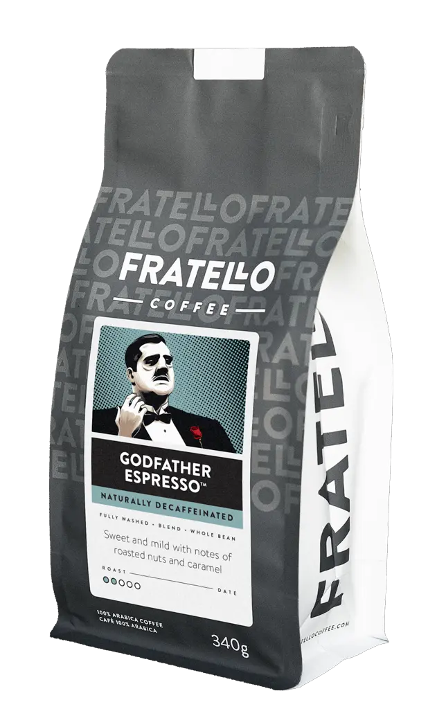1FRA-B1630WB Fratello Godfather Espresso Decaf 2LB Beans