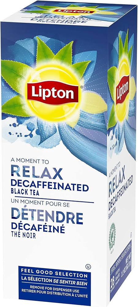 17094#B💔 Lipton Decaffeinated Black Tea 28 Sachet