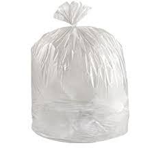 PK-2224C PolyKar 22x24 CLEAR FLAT Garbage Bags 500/cs