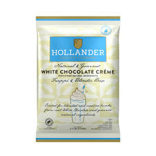 GH-86214#B Hollander White Chocolate Crème Frappe & Blender Base 2.5LB Bag