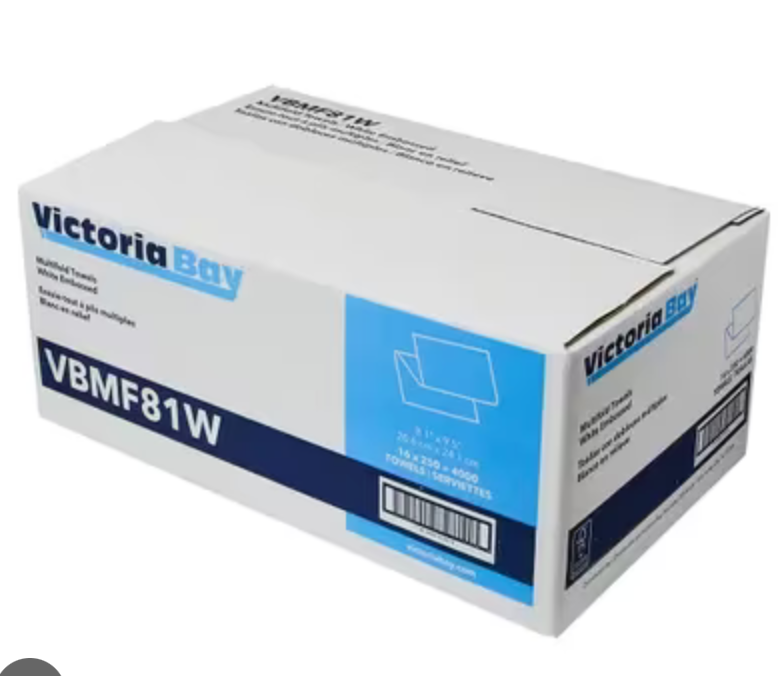 FOR-107078S Vicbay VBMF99W Multifold Towel White 4000/case