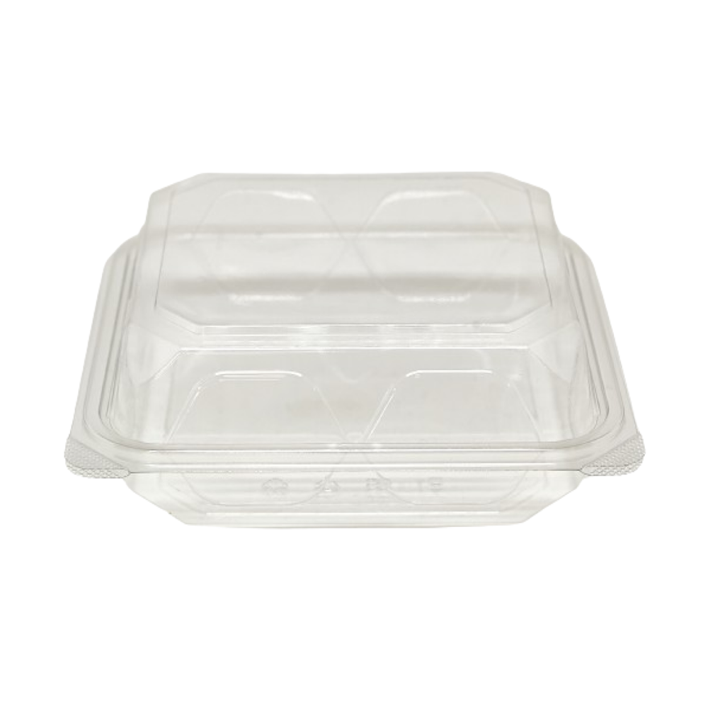 EP-RPET-KHC881 RPET Clear Clamshell Container 8x8x3