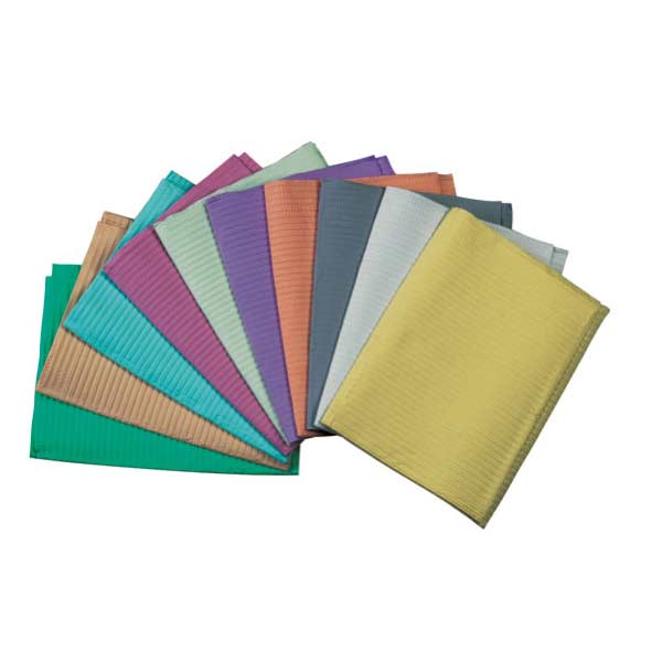 SM-2006 Aurelia Yellow 17x24 Dental Bibs, Multi-layer Protection, High Absorption, Non-sterile, Latex free, 500/case 