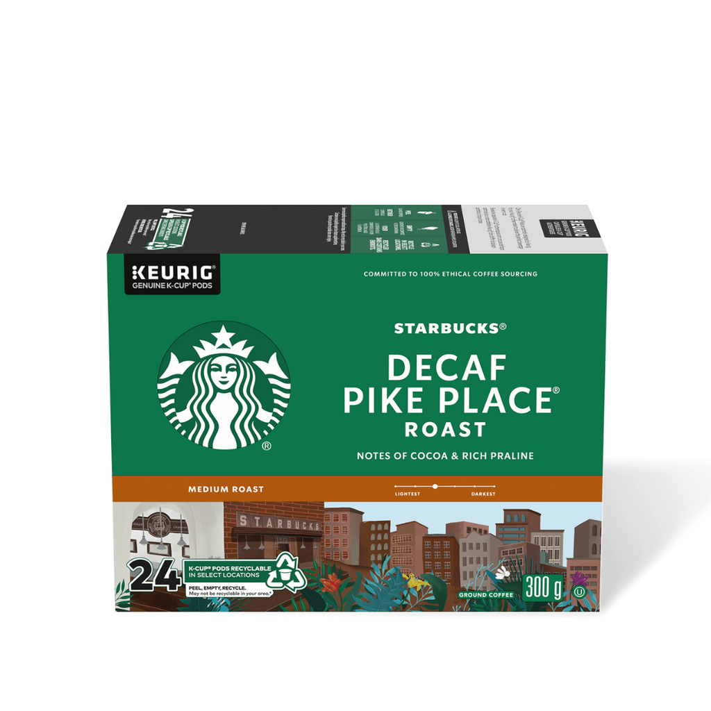 22279#B💔 Starbucks Pikeplace Decaf Kcup 24ct PK