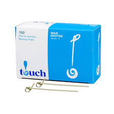 FOR-122684 Touch 4" Knotted Bamboo Skewer 1000/Case