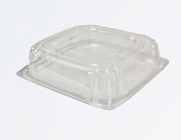 FOR-068544 Clear Square 10" Cater Tray with Lid, VBTR10CSC, PET, 25/case