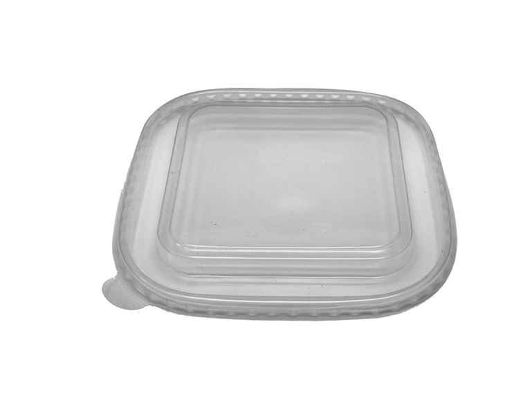 GC-56411 PET Flat Lid Vented for 24-42oz Lined Square Paper Food Containers 300/case 