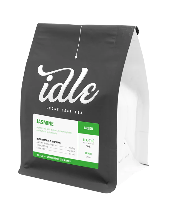 FRA-IDLJG8 Idle Jasmine Green Loose Leaf Tea 8oz Bag