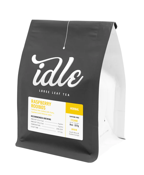 FRA-IDLRR8 Idle Raspberry Rooibos Loose Leaf Tea 8oz