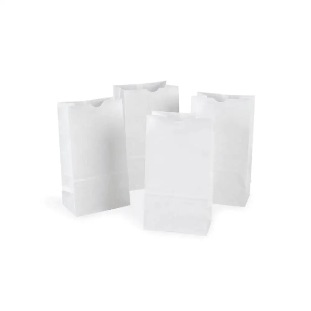 FOR-219146S Vicbay Square Bottom 3LB White Paper Bag 500/bdl