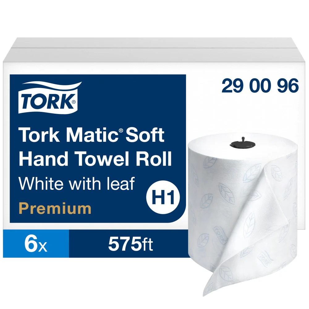 R3-14100494 Tork 290096 Premium Soft Towel, White 575'/Roll 6/Case