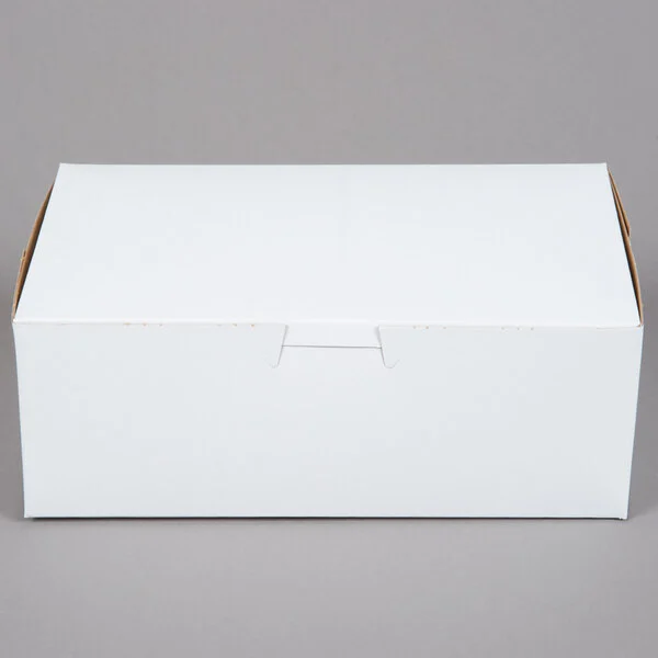 FOR-441028S Vicbay 9x6x2.5 White Cake Box, 250/bundle