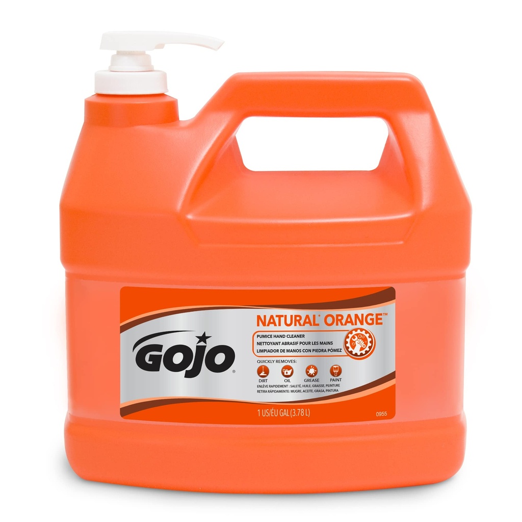 FOR-159333S#B Gojo Natural Orange Pumice 1gal w/ Pump