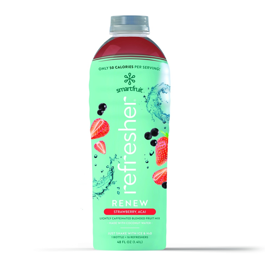 GH-300059#B SmartFruit Refreshers Renew Strawberry & Acai 48oz Bottle