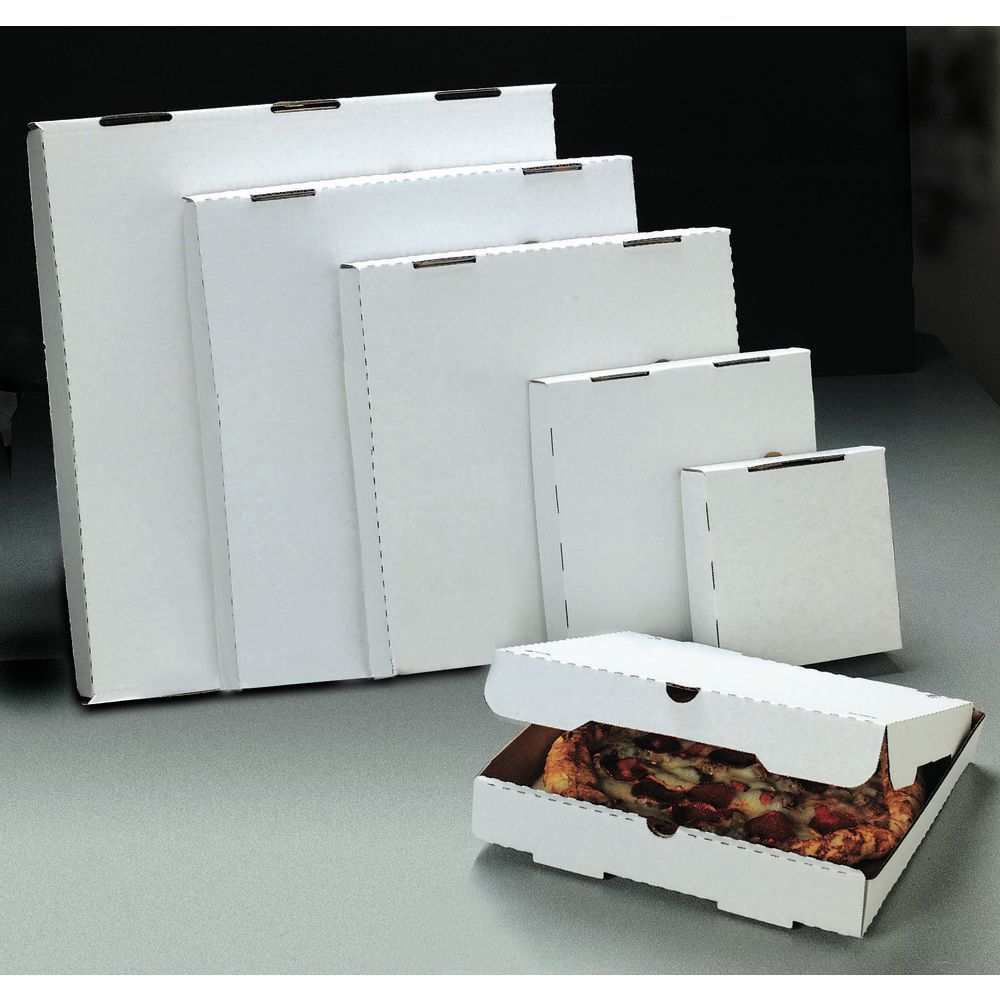 CG-G-PAPZ-W009-BX02 White Pizza Box 9x9x2" Plain, 50/bdl