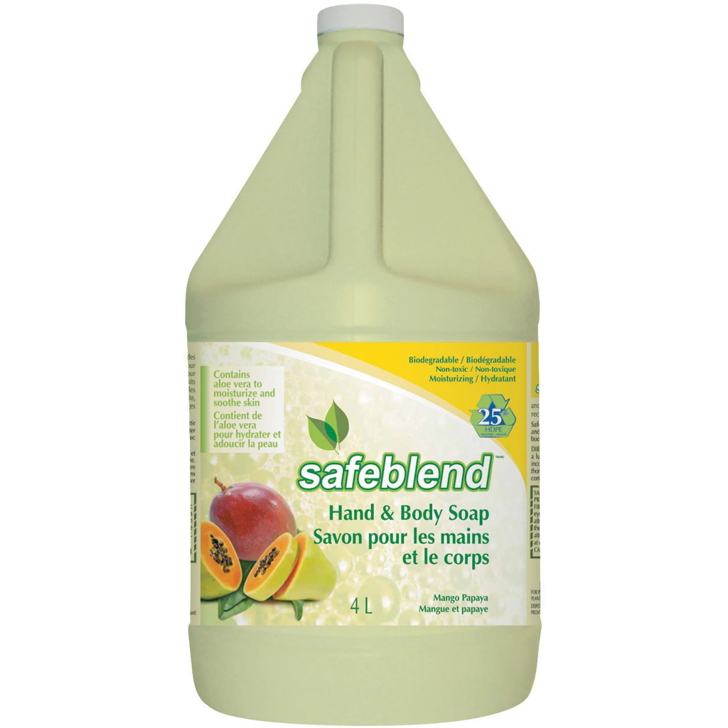 FOR-359080S#B Safeblend Mango Papaya Hand & Body Soap 4L
