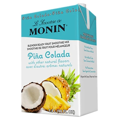 SH-M-EG183#B Monin 100% Pina Colada Smoothie Concentrate 46oz 