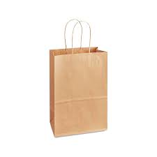 GH-70100 Kraft Twisted Handle Bag, 70100, 250/case, 5.26"x3.25"x7.66"