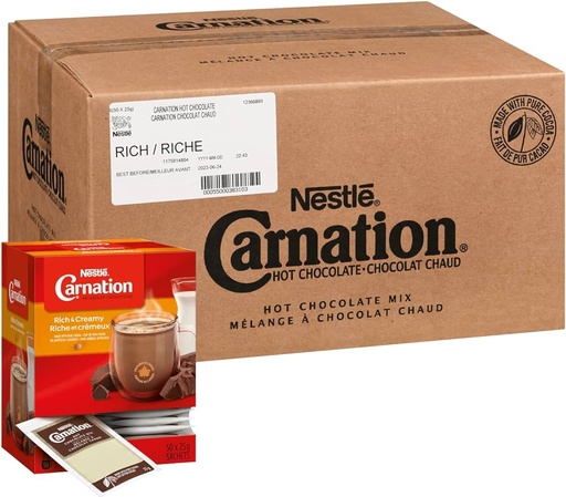 [17489] 17489 Carnation Rich Hot Chocolate Envelopes 25g x 50/box