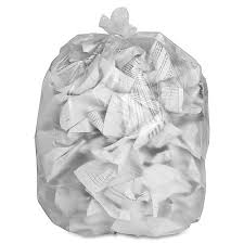 [PK-3550EFC] PK-3550EFC PolyKar 35x50Xst CLEAR FLAT Garbage Bags 100/CS