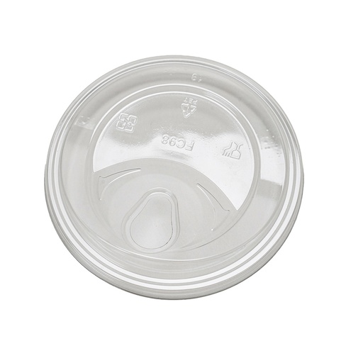 [EP-PET-SL98] EP-RPET-SL98 Eco-Packaging Clear Sippy Lid for 12-24oz Cold Cup