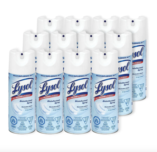 [FOR-502730] FOR-502730 Lysol Disinfectant Spray-Crisp Linen 350g, 12/case