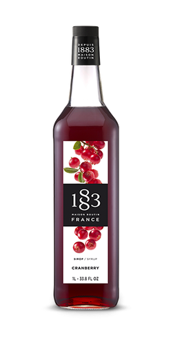 [GH-181636#B] GH-181636#B 1883 Cranberry Syrup 1L glass bottle