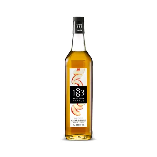 [GH-185938#B💔] GH-185938#B💔 1883 White Peach Syrup 1L glass bottle