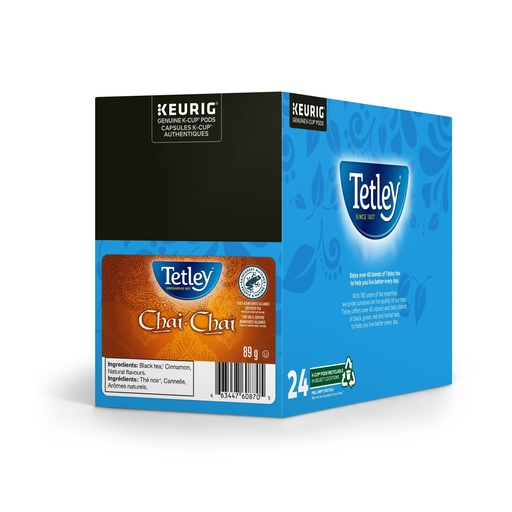 [KG-81-60870#B] KG-81-60870#B💔 Tetley Chai Tea Kcups 24/bx
