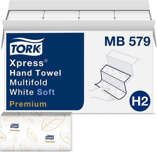 [R3-14100972] R3-14100972 Tork MB579 Xpress Hand Towel Multi Fold White Soft Premium 16x135/CS