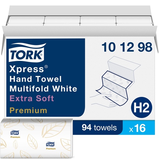 [R3-14100979] R3-14100979 Tork 101298 Xpress Hand Towel Multifold White Soft Premium 16x94/CS
