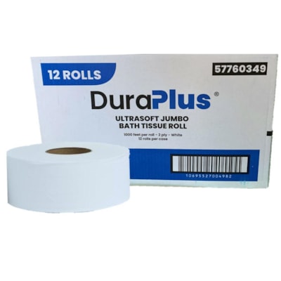 [R3-57760349] R3-57760349 DuraPlus Jumbo Toilet Paper 2-Ply 1000', 12/cs
