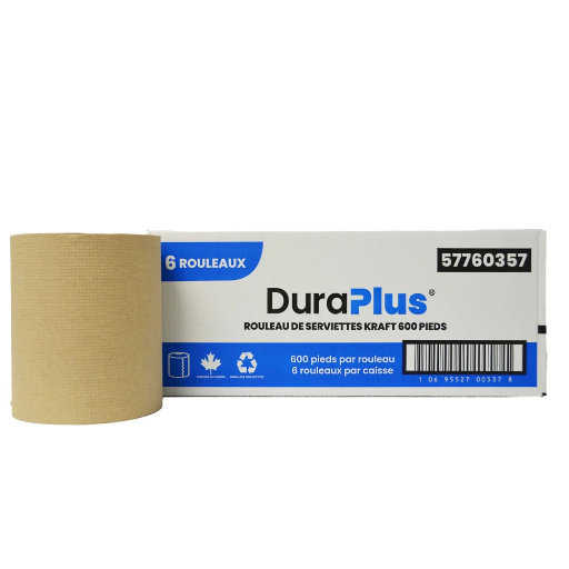 [R3-57760357] R3-57760357 DuraPlus Roll Towel 600" Kraft 6/cs